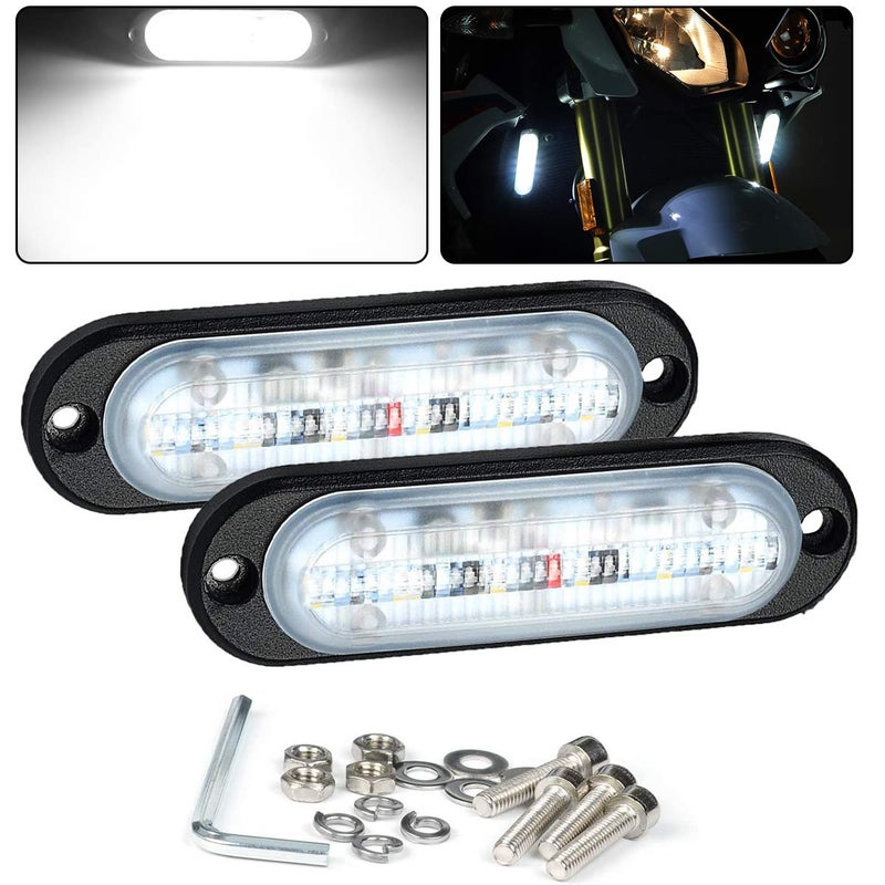 Chelhead Surface Mount Led Lights, Aluminium Base Led Backup Lights 6500K Led Fog Lights or Side Marker Indicator Lights Under Hood Compatible with Trucks RV Trailer Scooter Kawasaki 4wheeler - Image 1